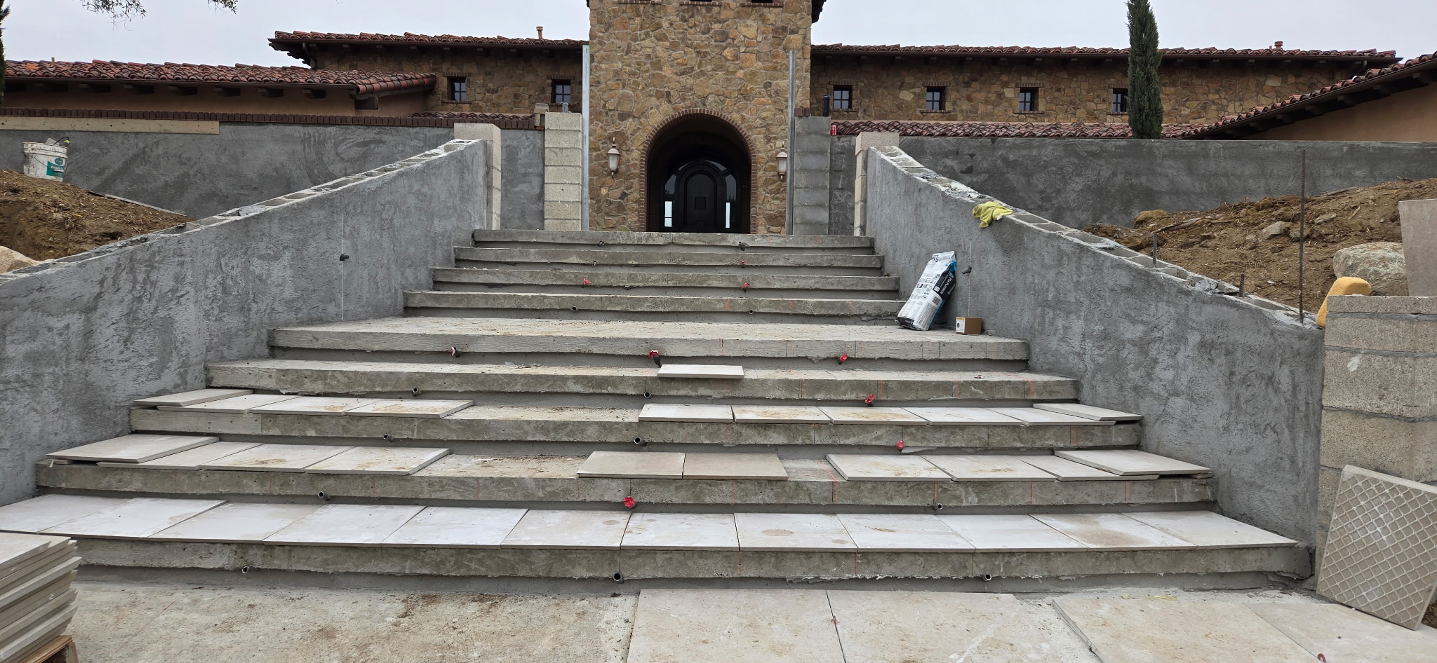 Concrete work in progress